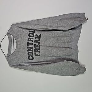 Danielle Guizio large gray control freak sweater